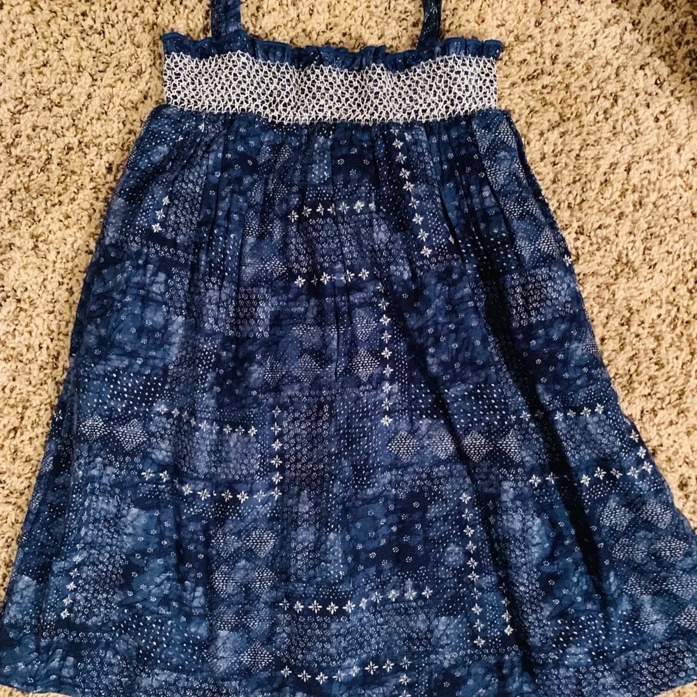 Girl’s True Craft, Blue Sleeveless Sundress, Size 7, New - Picture 2 of 5
